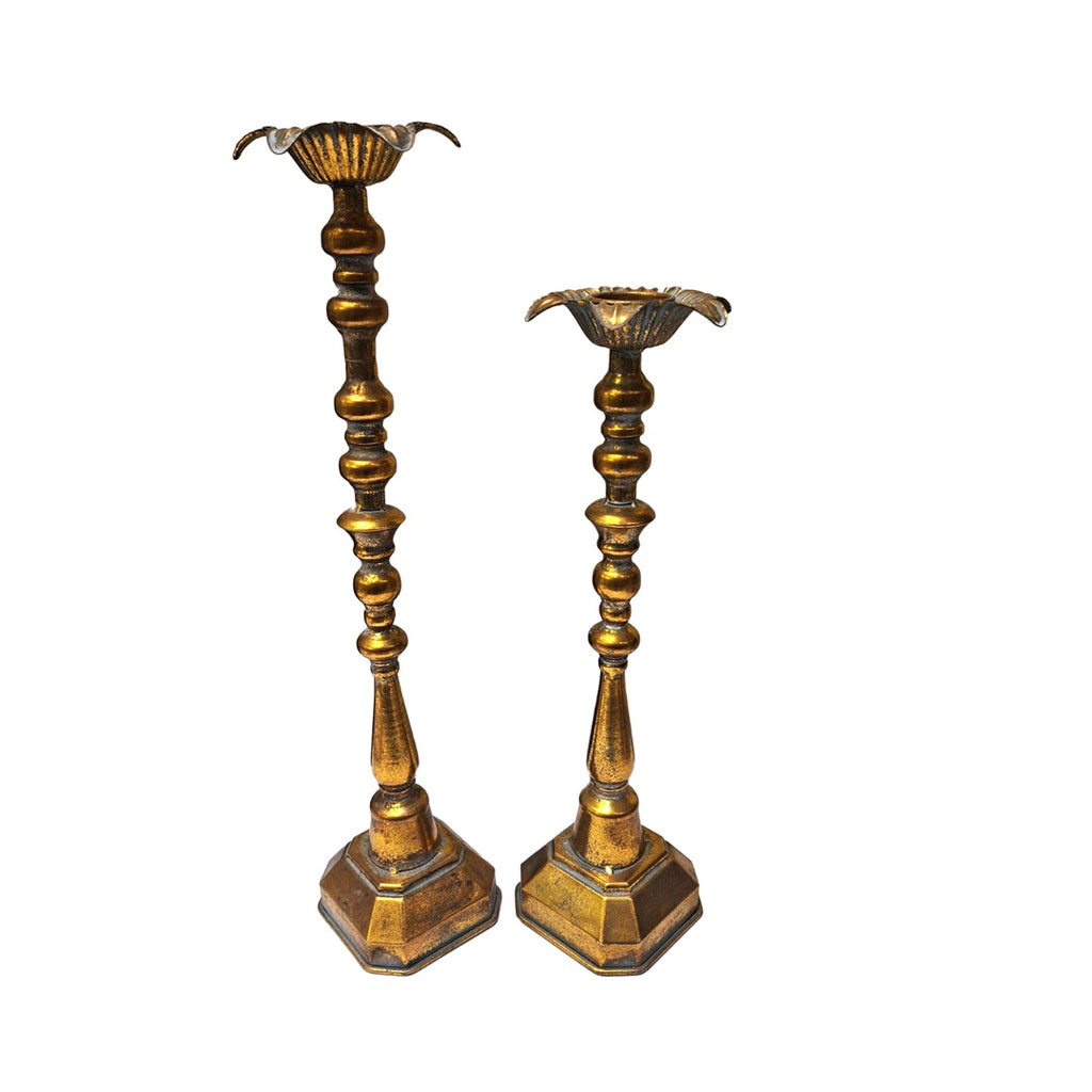 The Baroque Gilded Candlestand (Set of 2)