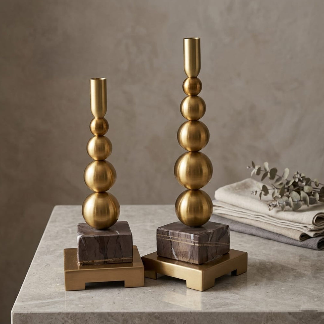 Orb & Marble Taper Stand