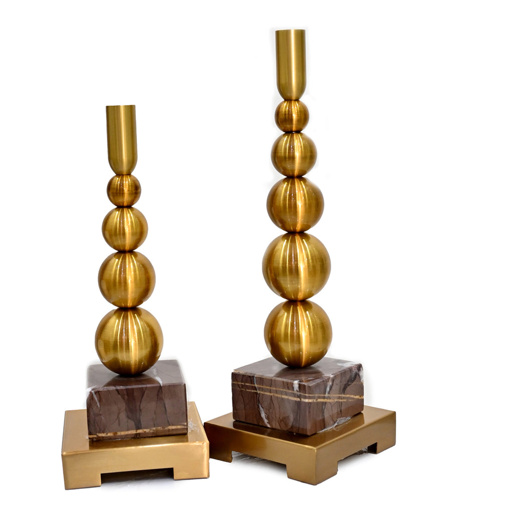 Orb & Marble Taper Stand