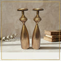 Antique Brass Twin Urn Candle Holder