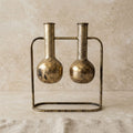 Antique Brass Lab Flask