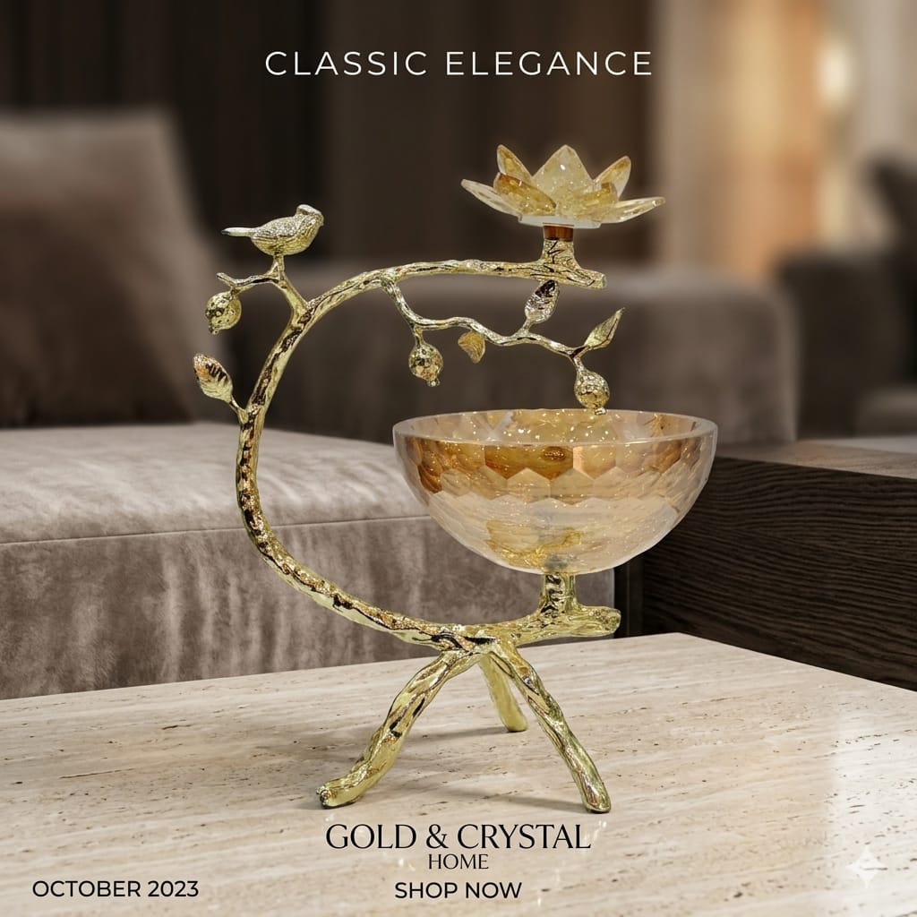 Gilded Arbor Crystal Display Piece
