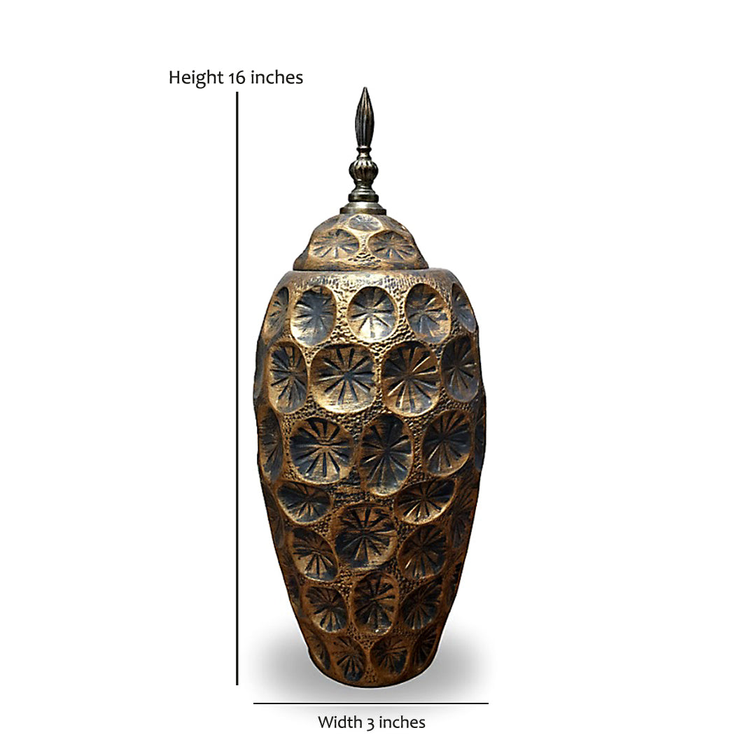 Gilded Medallion Statement Canister