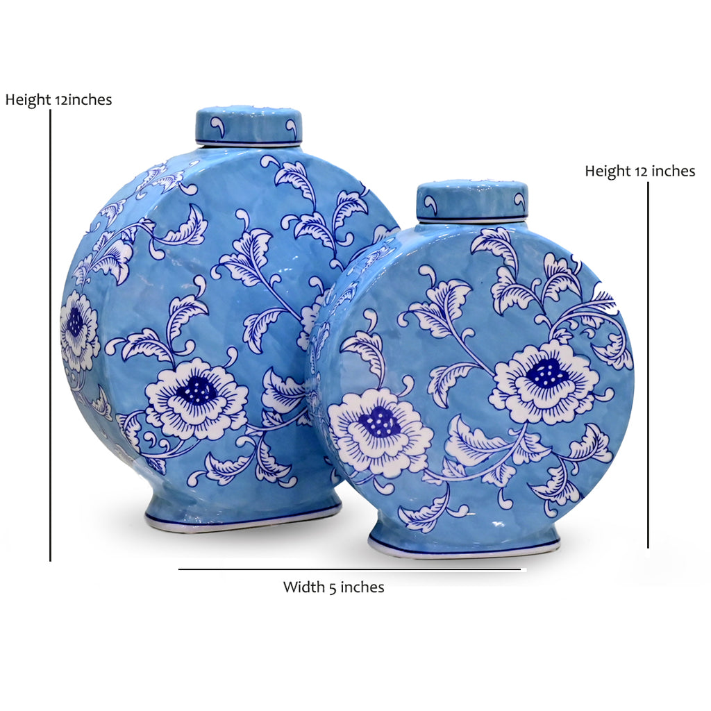The Seraphina Chinoiserie Ceramic Ginger Jars
