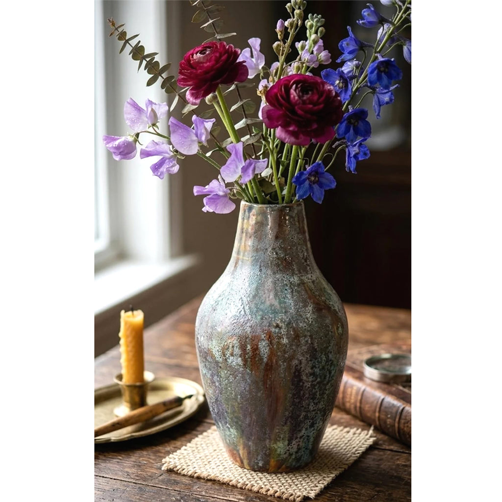 Earth & Ocean Rustic Stoneware Vase