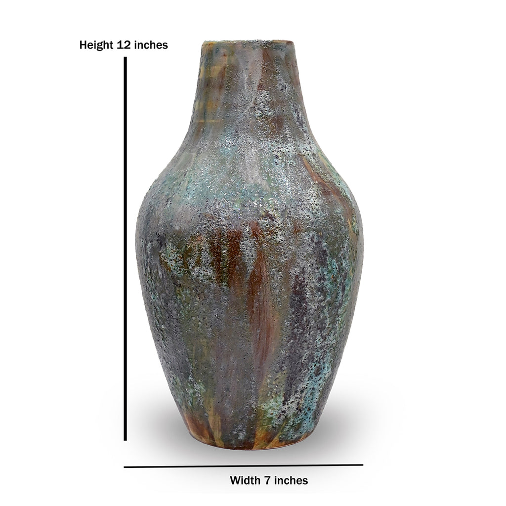 Earth & Ocean Rustic Stoneware Vase