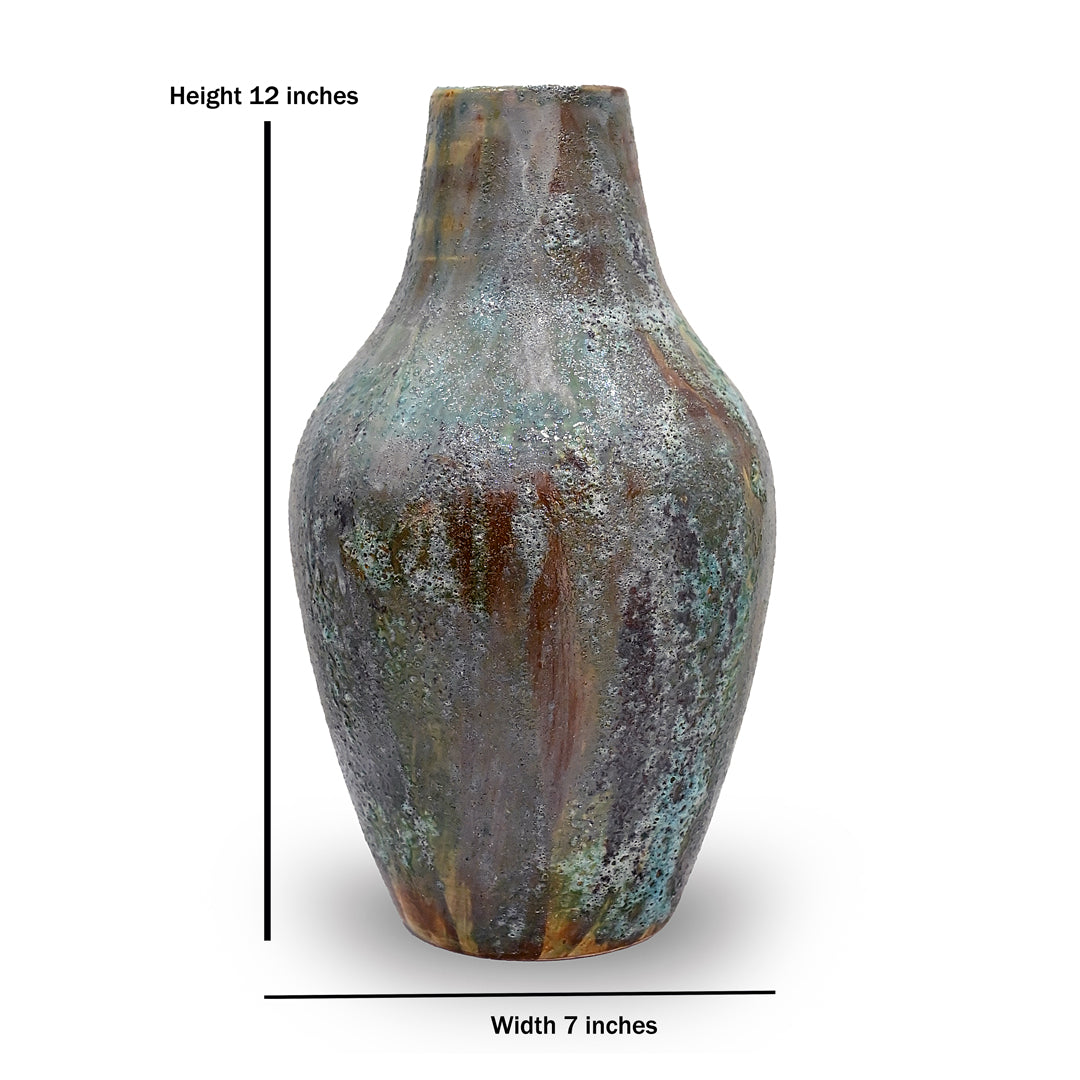 Earth & Ocean Rustic Stoneware Vase