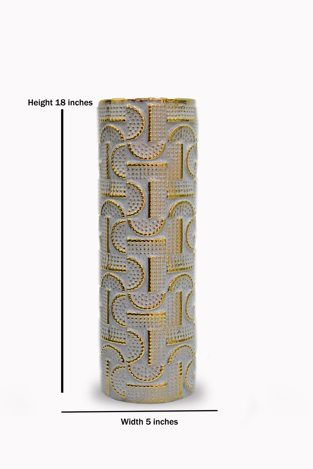 Gilded Maze Textured Luxury & Glamorous Vase