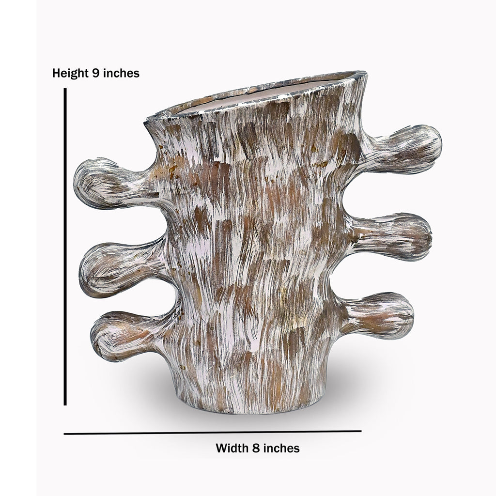 Coral Reef Textured Ceramic Vase
