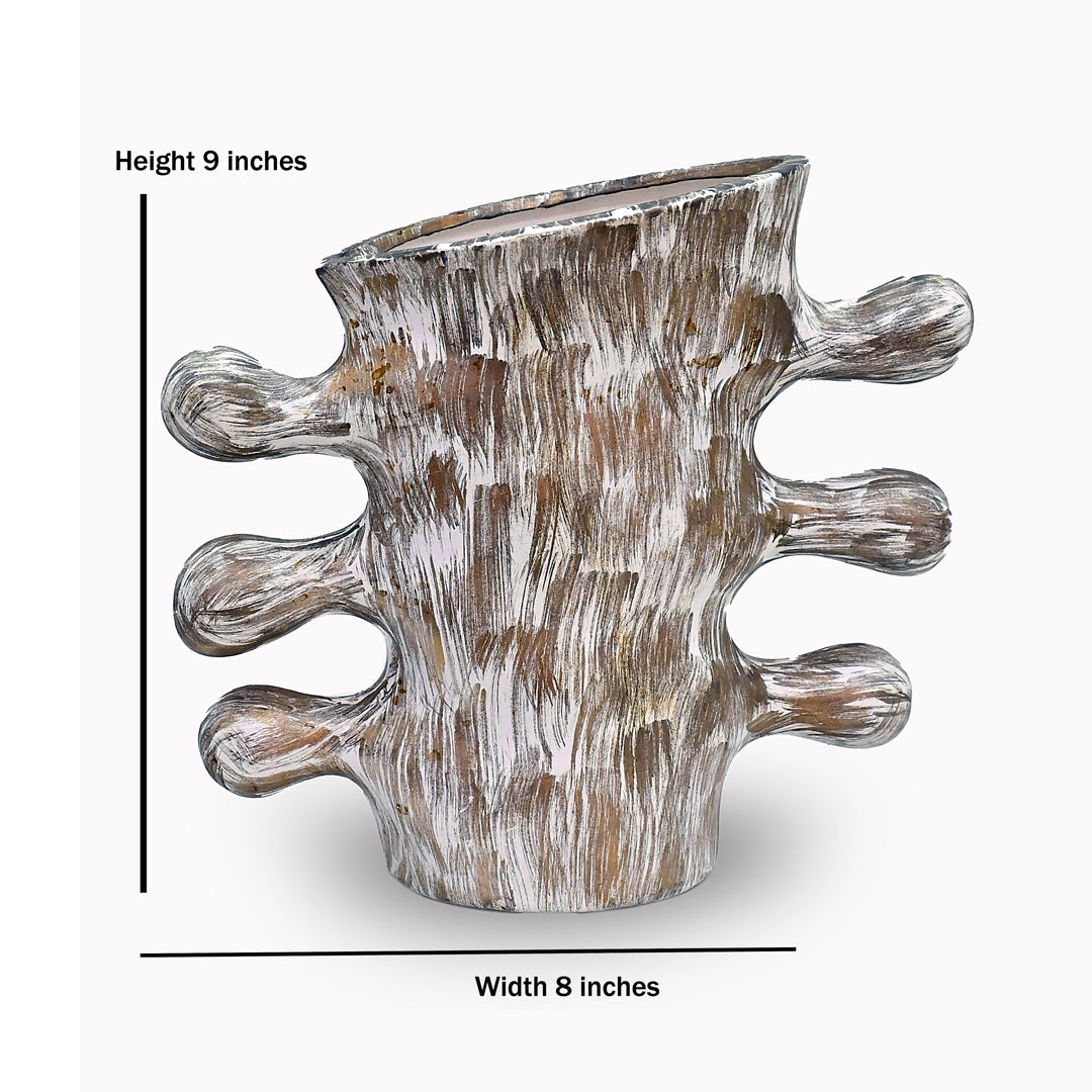 Coral Reef Textured Ceramic Vase