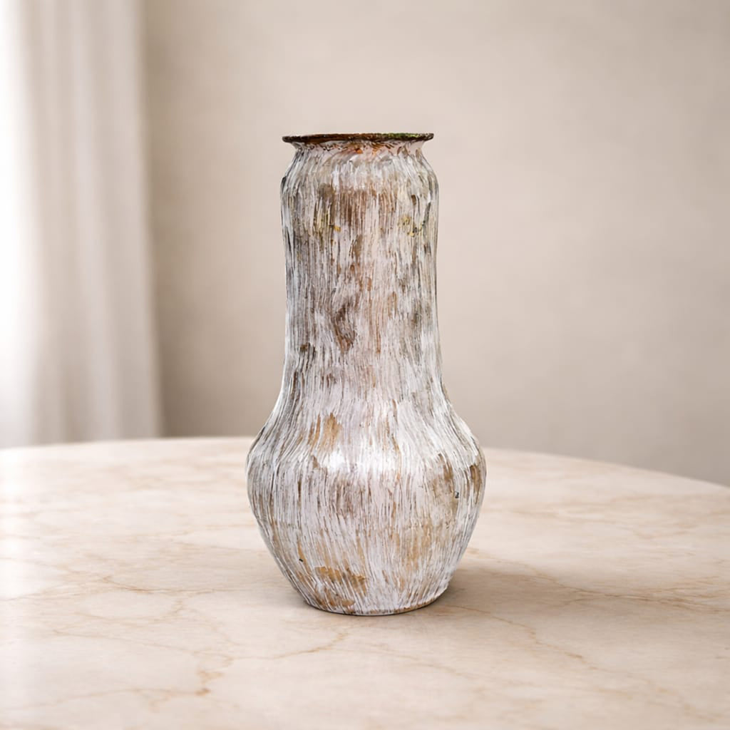 Brushed Earth Gourd Accent Vase