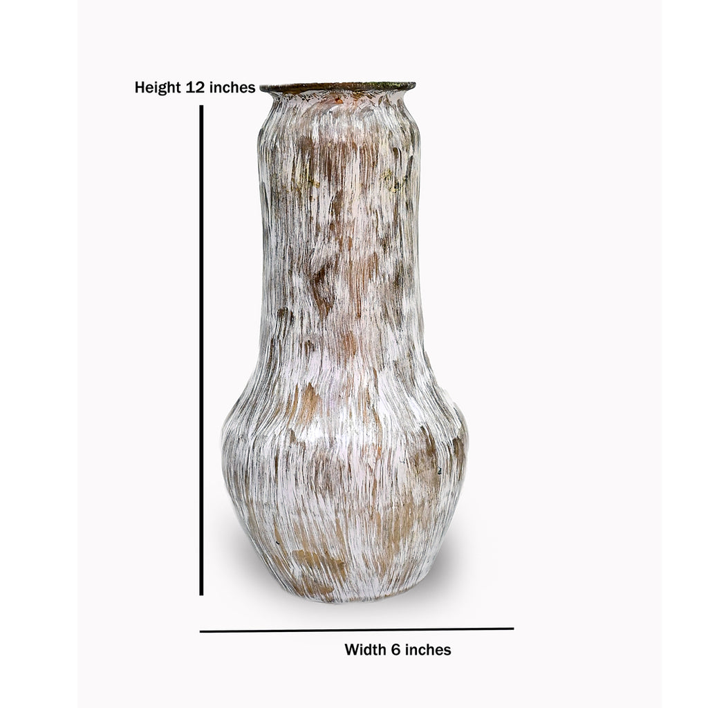 Brushed Earth Gourd Accent Vase