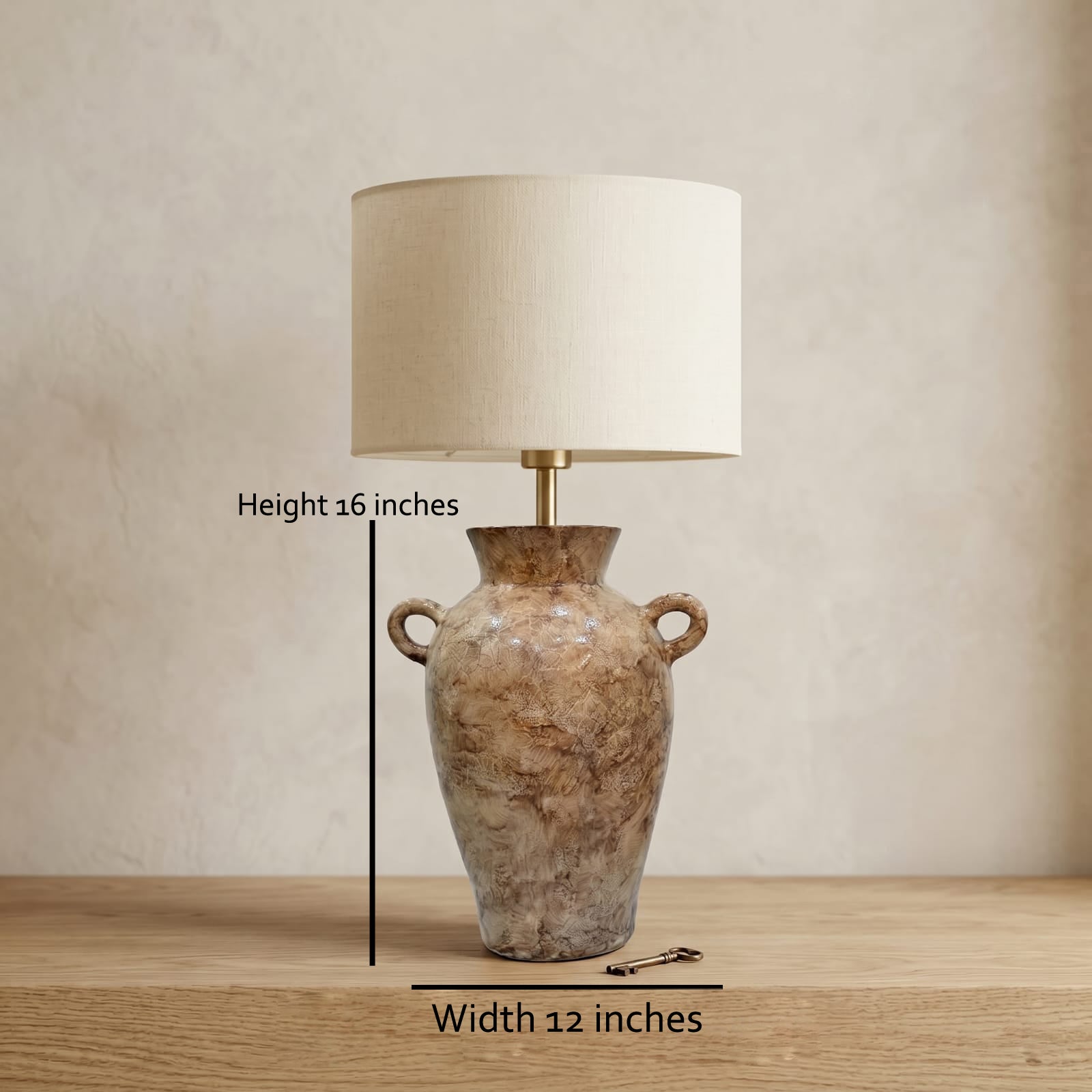 The Alabaster Earth Amphora Lamp
