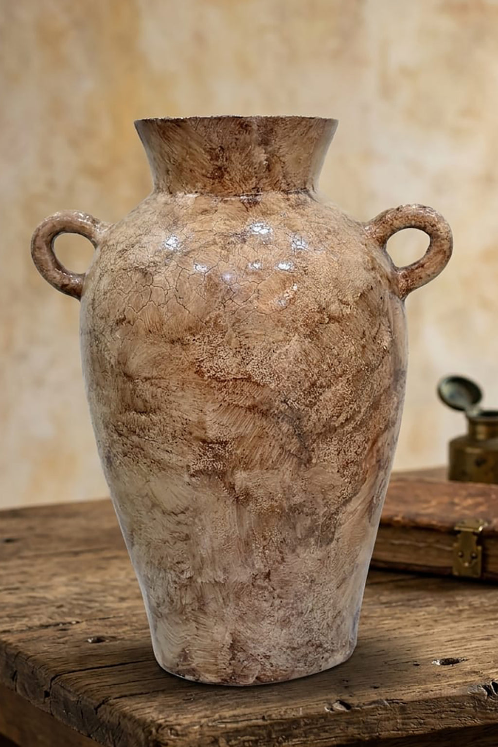 The Athena Crackle Amphora Vessel