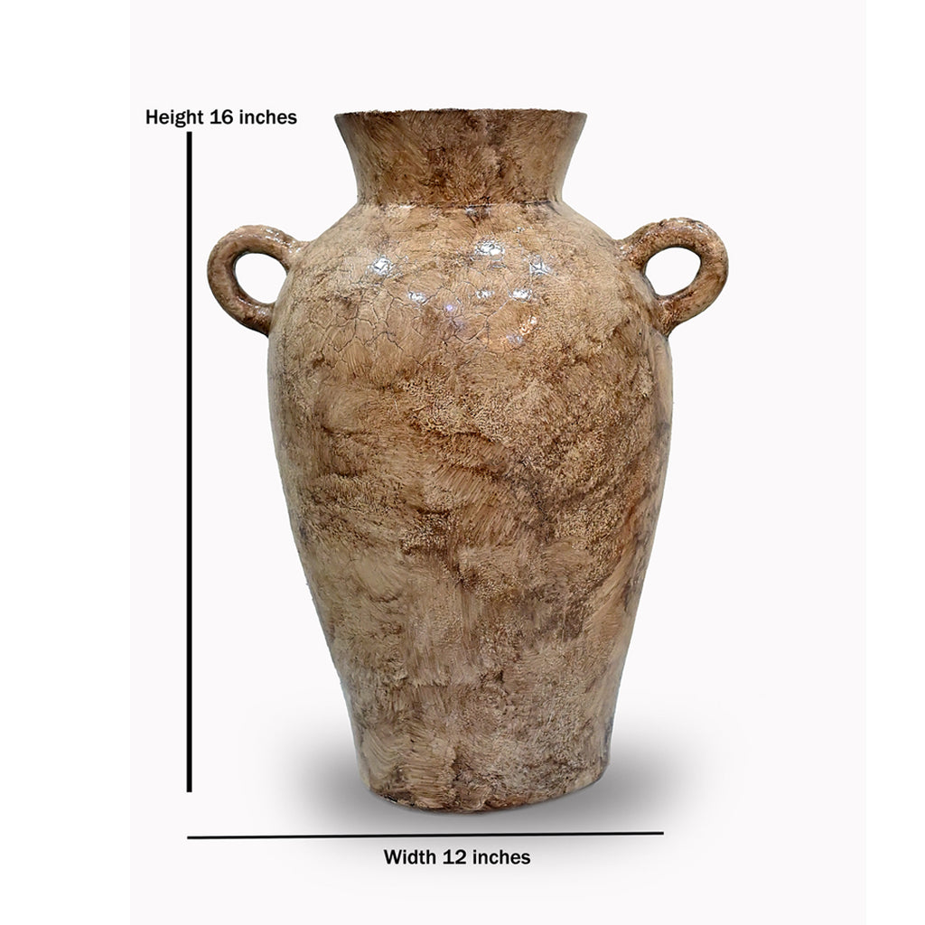 The Athena Crackle Amphora Vessel