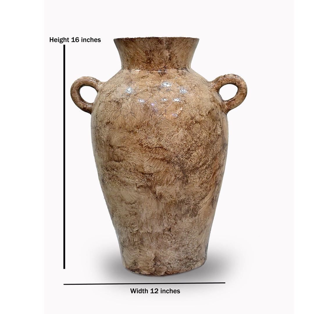 The Athena Crackle Amphora Vessel
