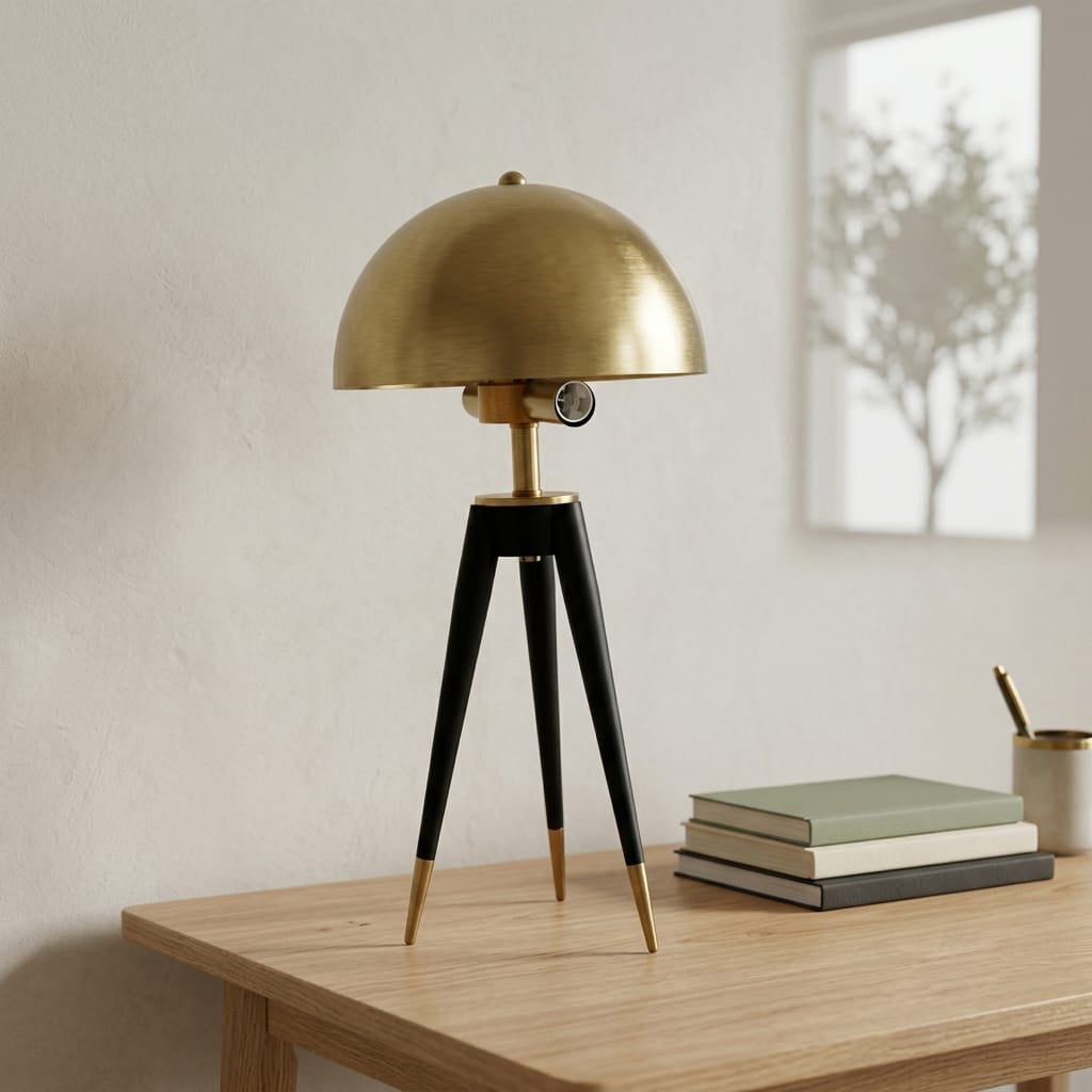 The Hudson Tapered Tripod Table Lamp