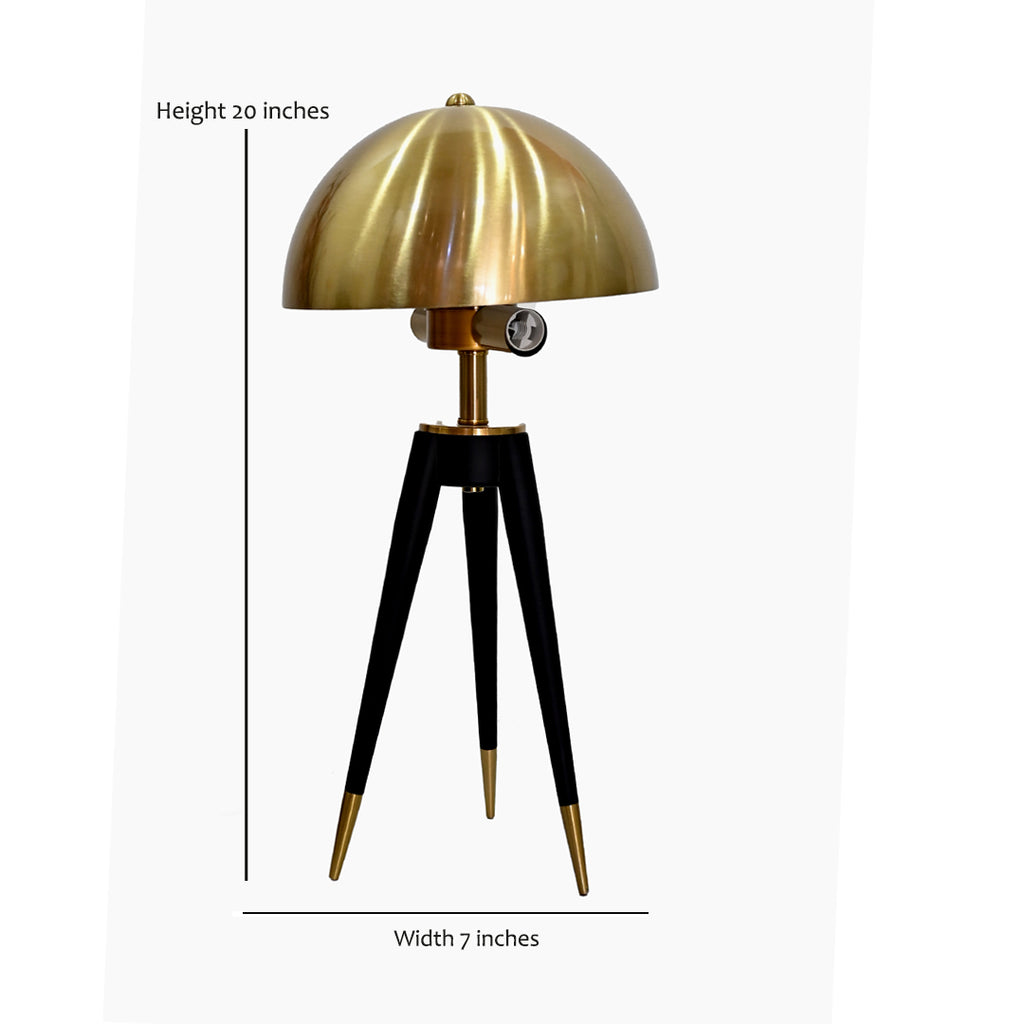 The Hudson Tapered Tripod Table Lamp