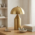 The Aurelia Brass Geometric Desk Lamp