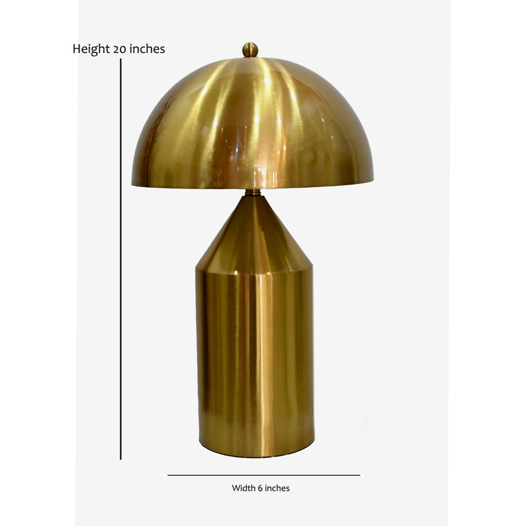 The Aurelia Brass Geometric Desk Lamp
