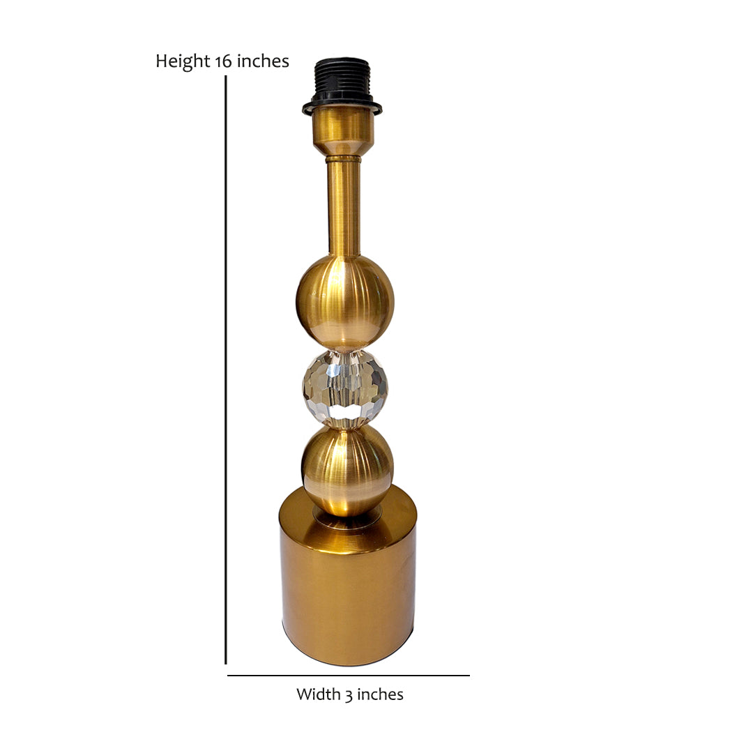 Monarch Brass & Faceted Crystal Lamp