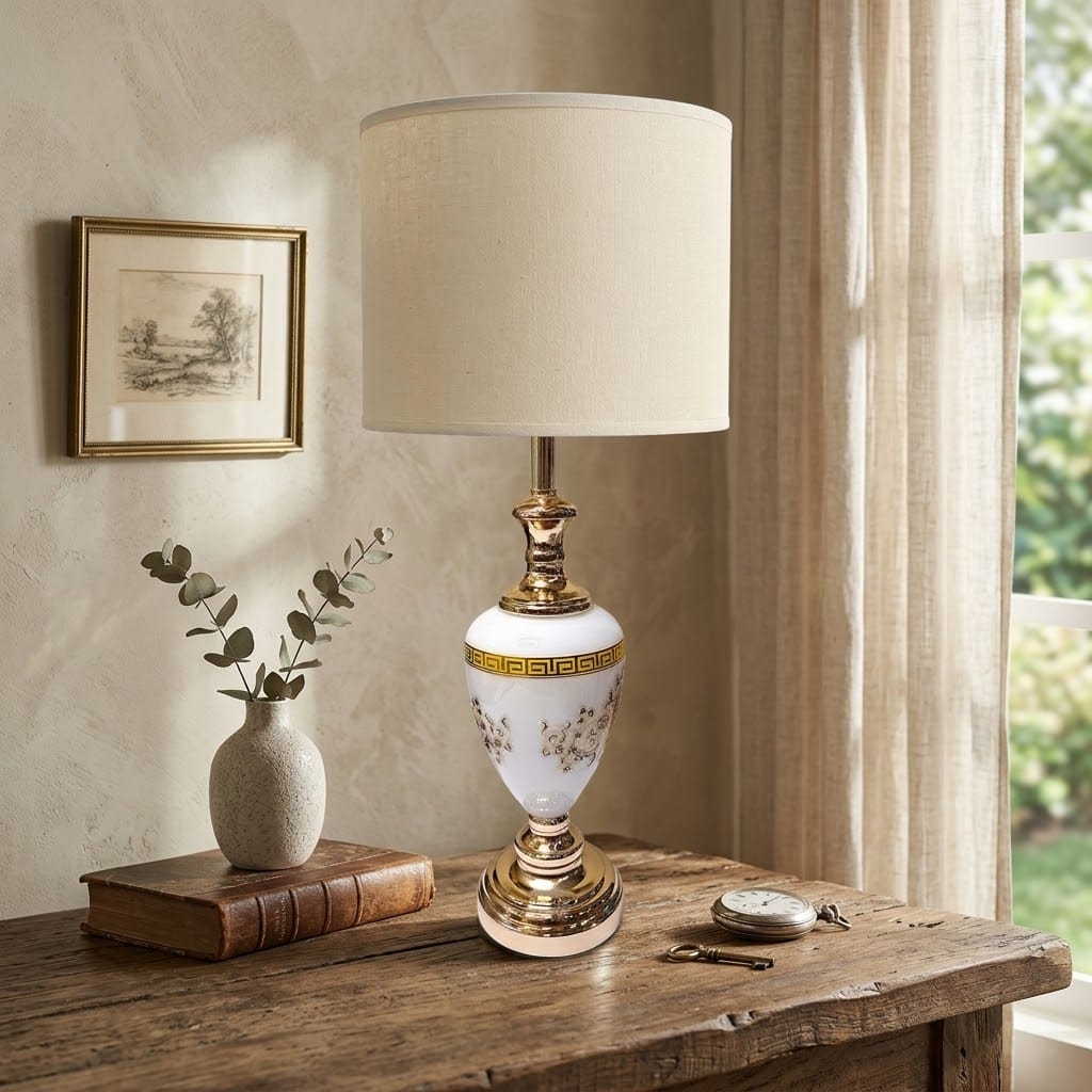 Corinthian Glass Table Lamp