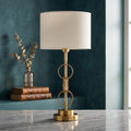 Nexus Brushed Gold Loop Lamp