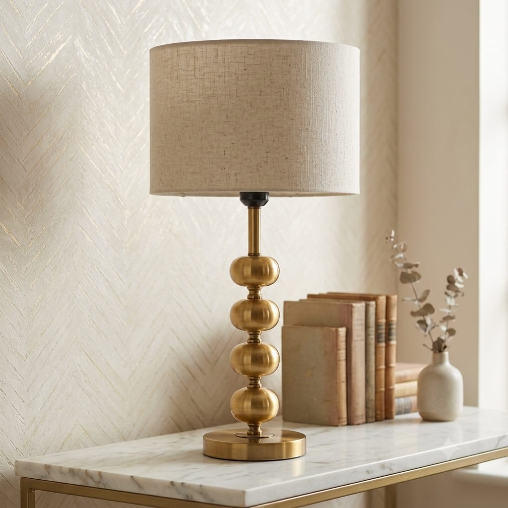 Orion Brushed Brass Accent Lamp