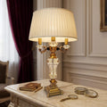 Aurelius Crystal & Brass Accent Lamp