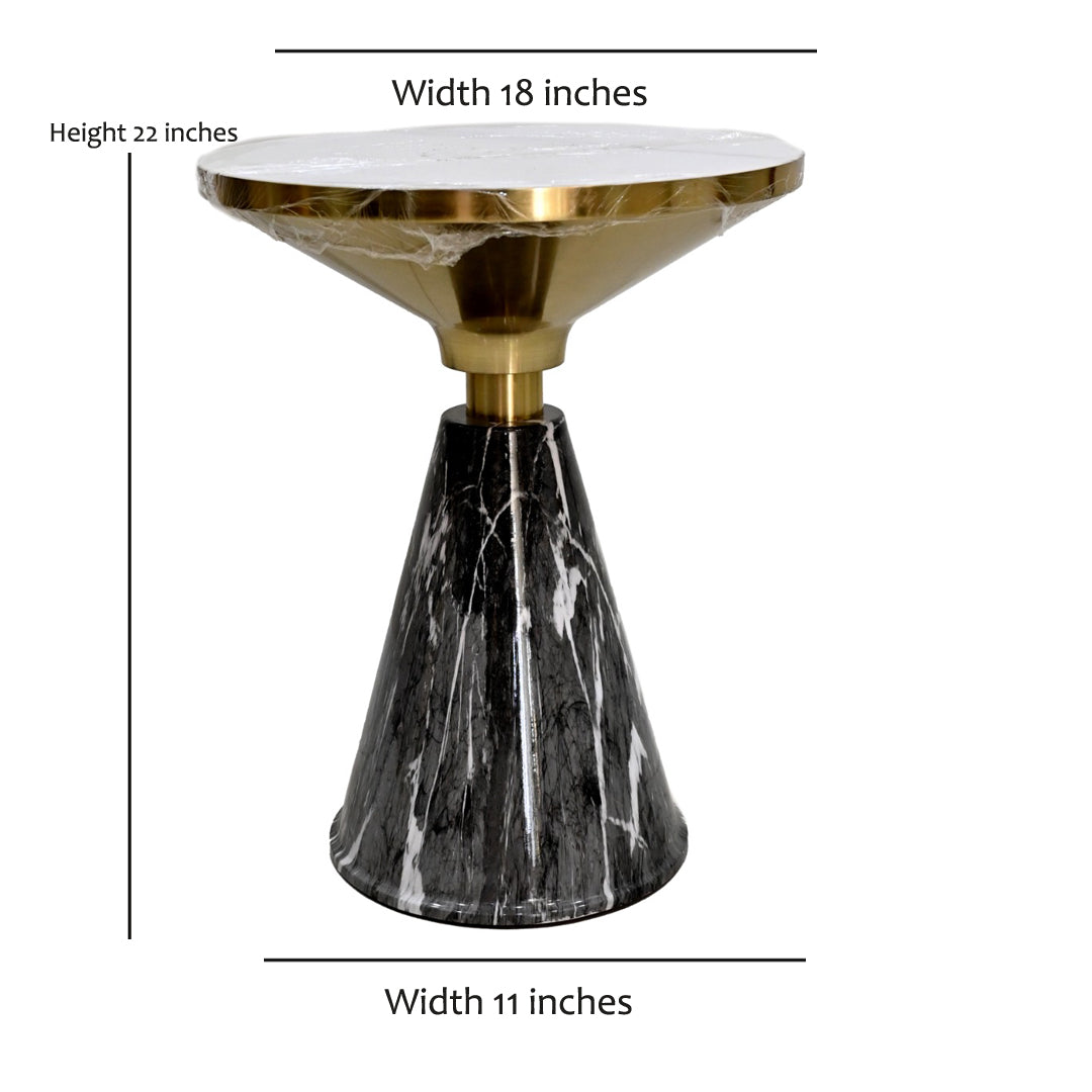 The Nero Conical Side Table