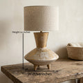 The Aurelia Distressed Tripod Urn Lamp