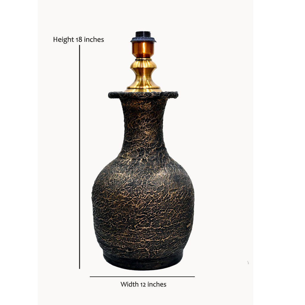 The Obsidian Gold Urn Lamp