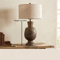 Petra Artisan Stone Table Lamp