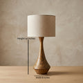 The Arched Walnut Hourglass Lamp