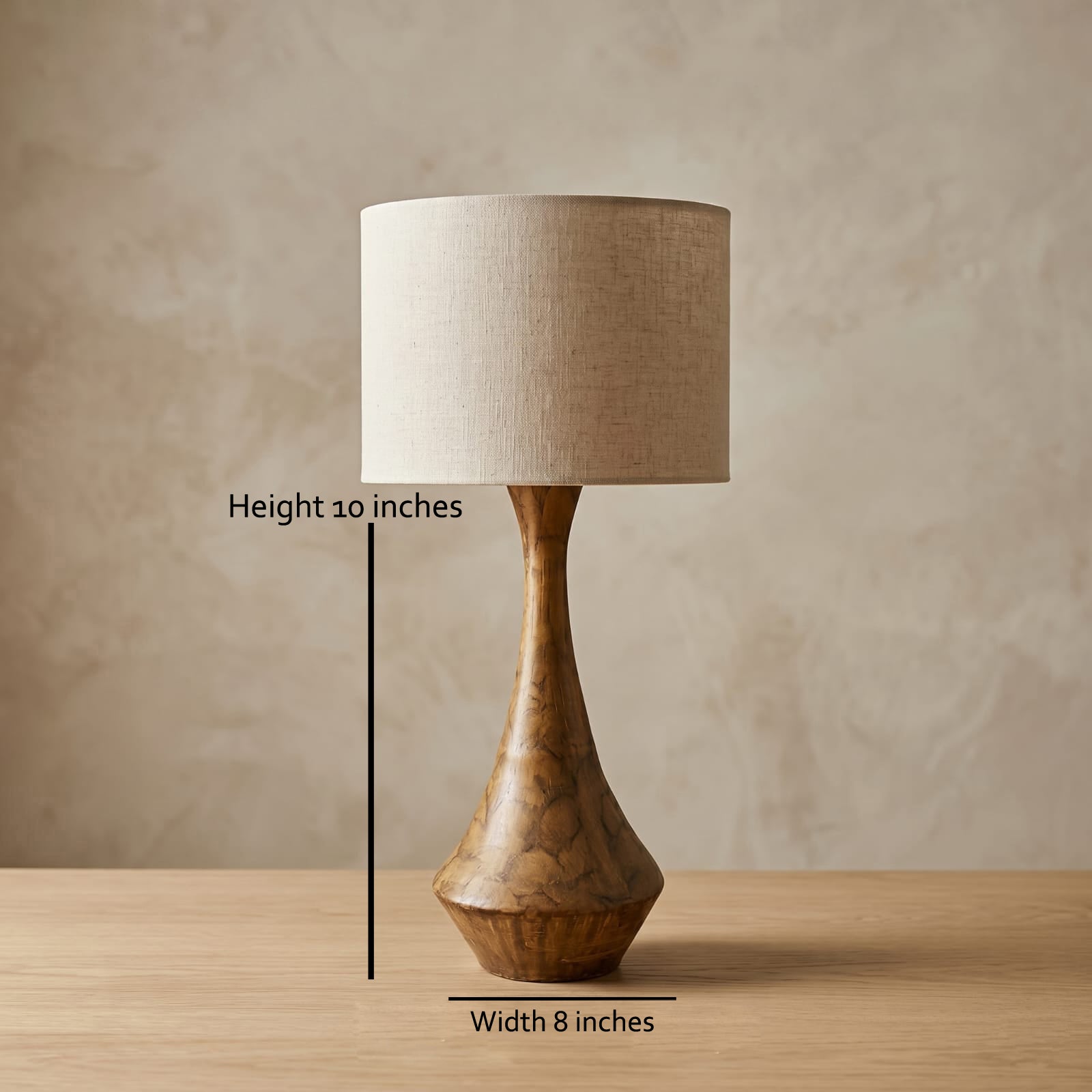The Arched Walnut Hourglass Lamp
