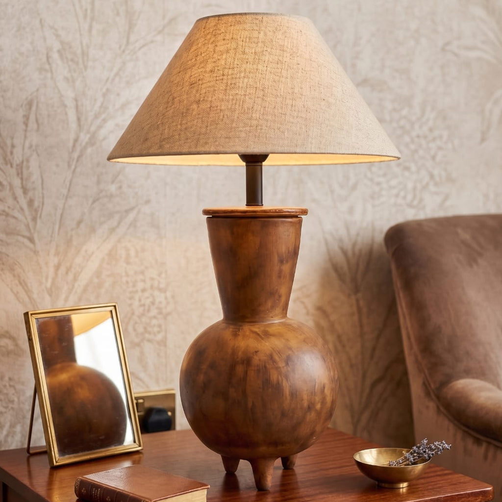 The Sierra Tripod Gourd Lamp Base