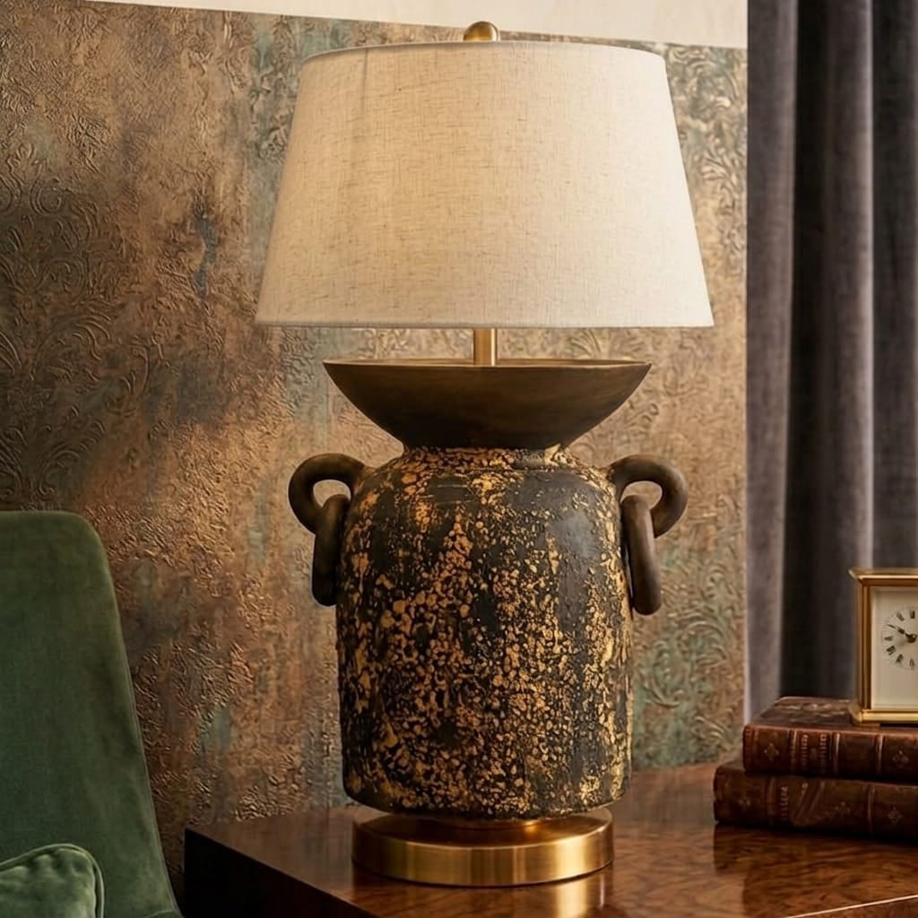 Artesia Matte Ocher Table Lamp
