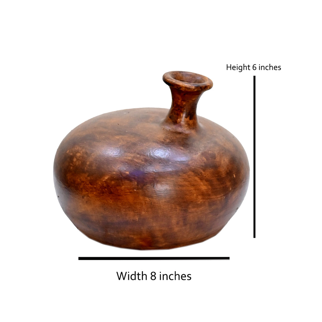 The Soren Burlwood Terracotta Bud Vase