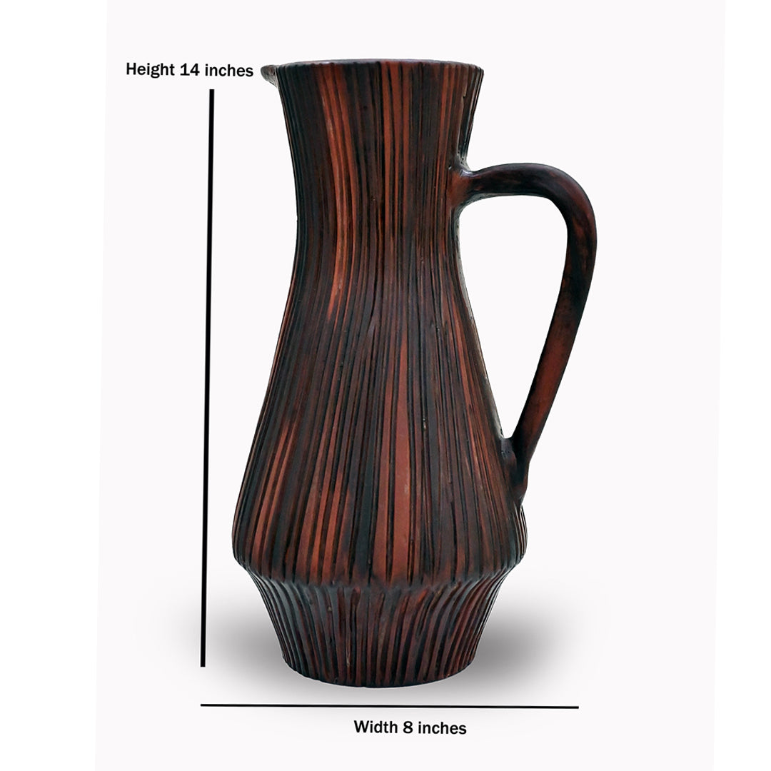 The Vulcan Fluted Ceramic Ewer
