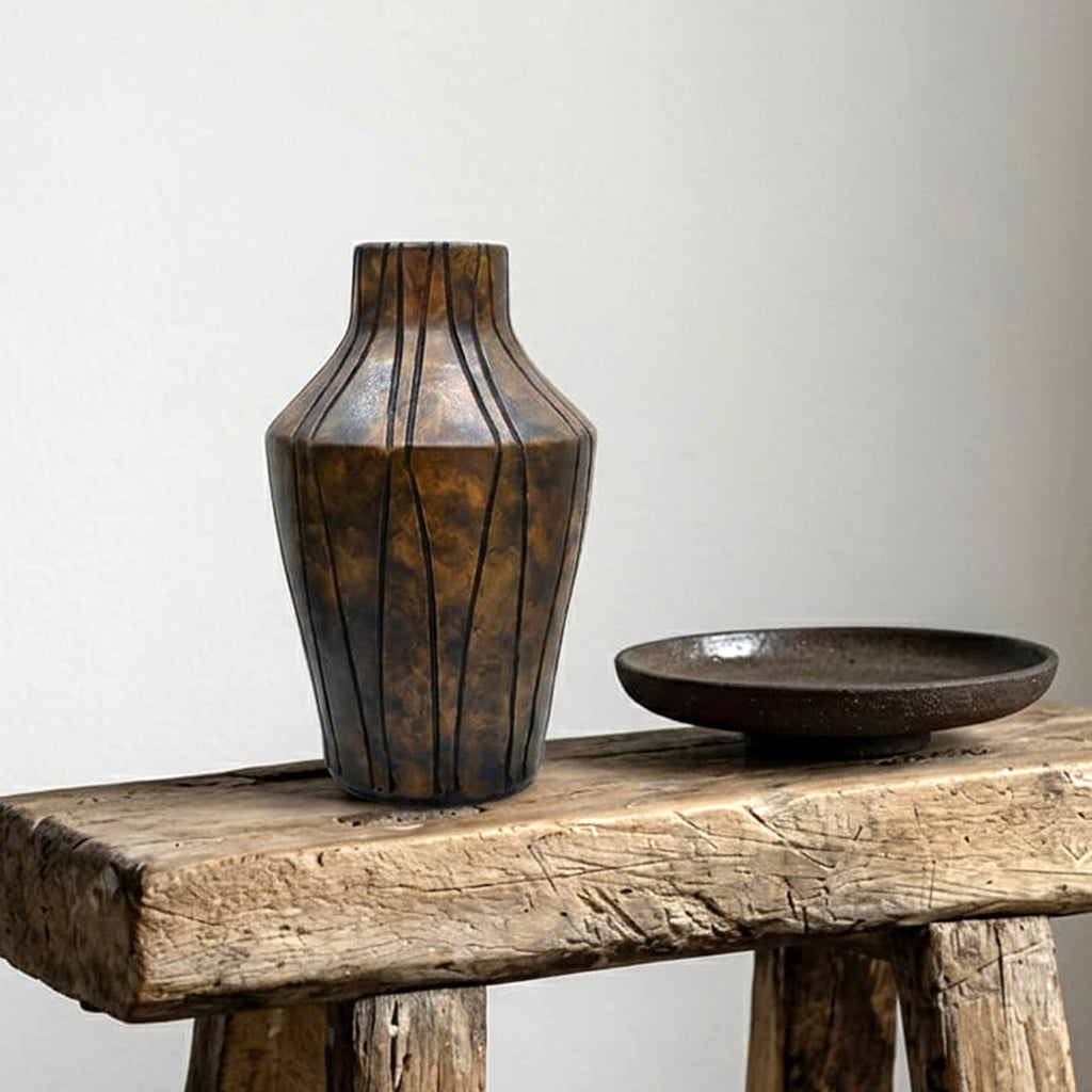 The Kaden Carved Faceted Vessel