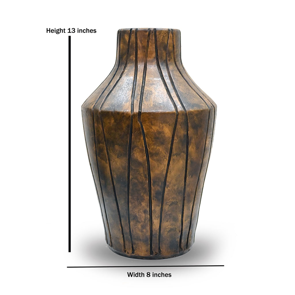 The Kaden Carved Faceted Vessel