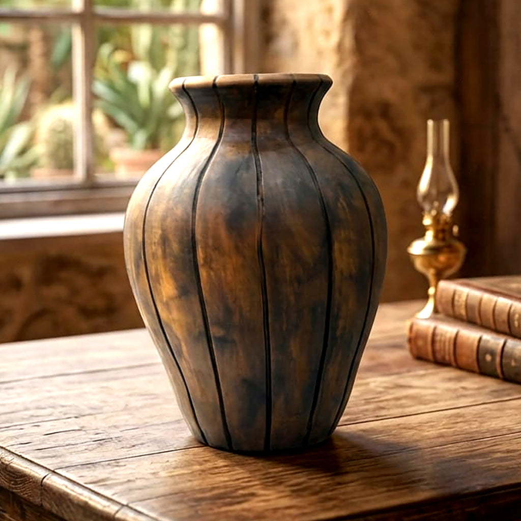 The Marceau Fluted Ovoid Vessel