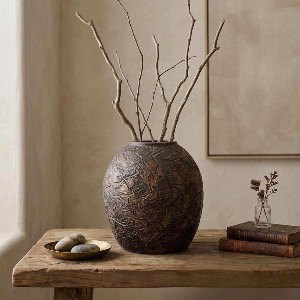 The Kian Deeply Textured Ovoid Vessel