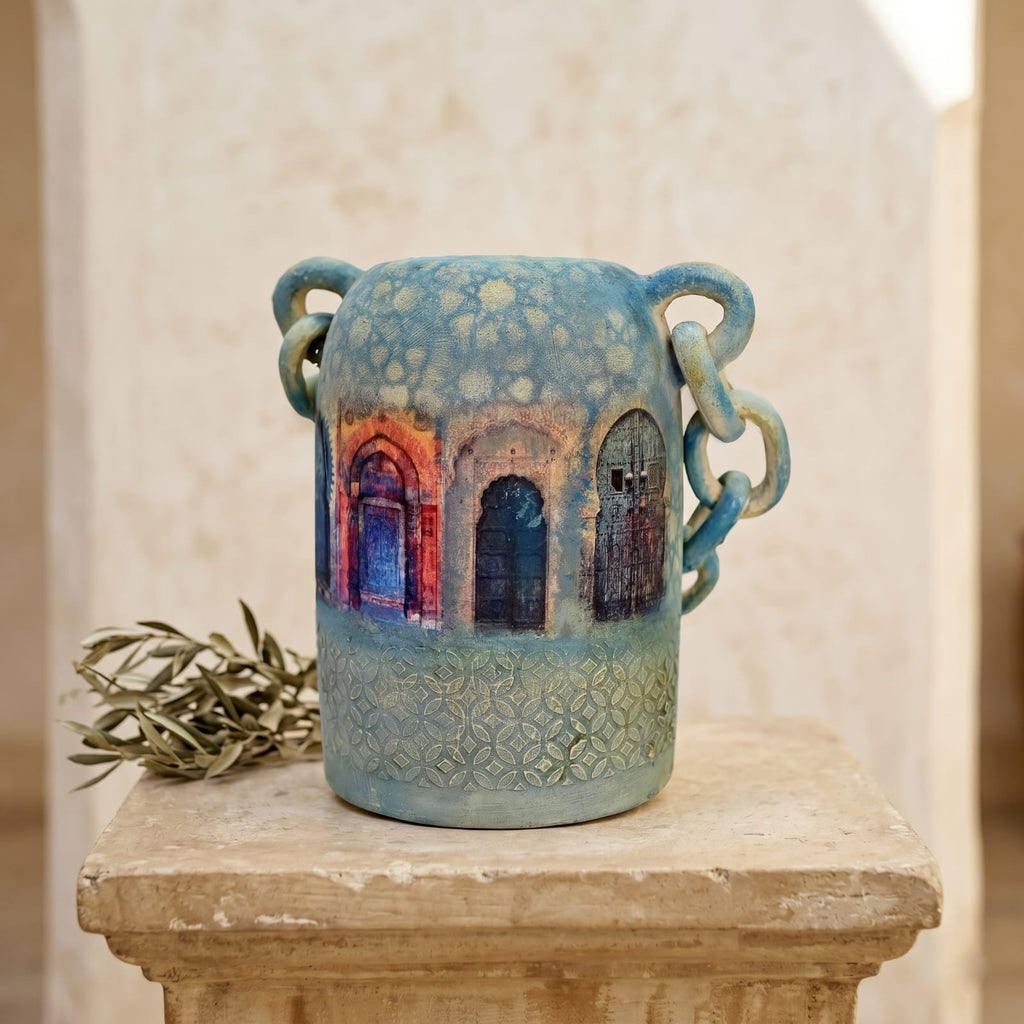The Heritage Archway Fresco Jar