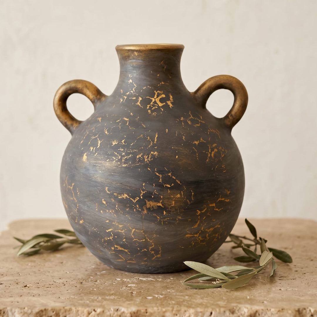 The Antiquarian Gilded Twin-Loop Vessel