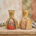 The Heritage Mughal Fresco Vases (Set of 2)