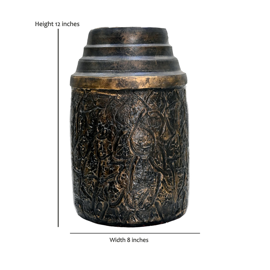 The Obsidian Bronze Textured Urn