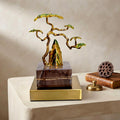 The Zen Mountain & Golden Bonsai Sculpture