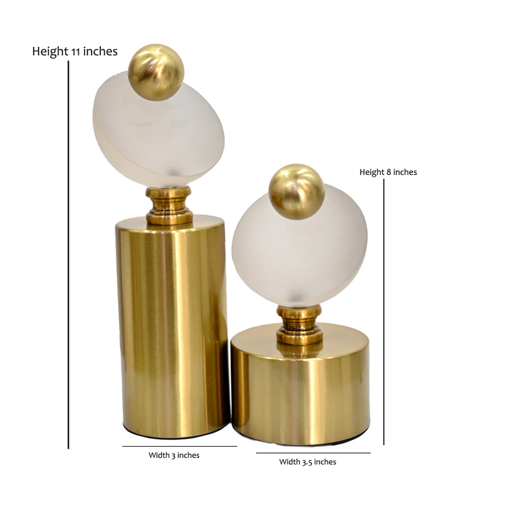 Orbital Lustre Pedestal Duo