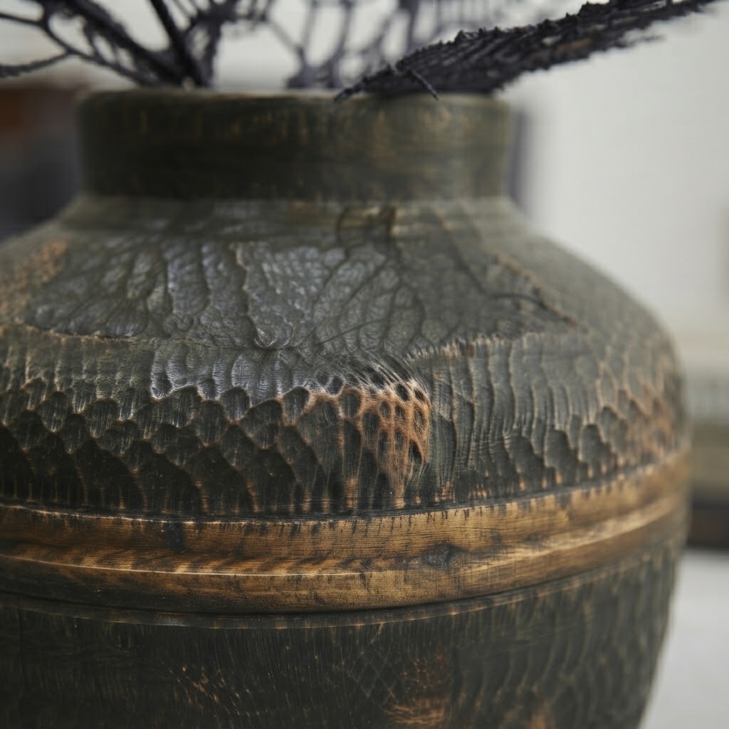 The Veridian Urn Vase